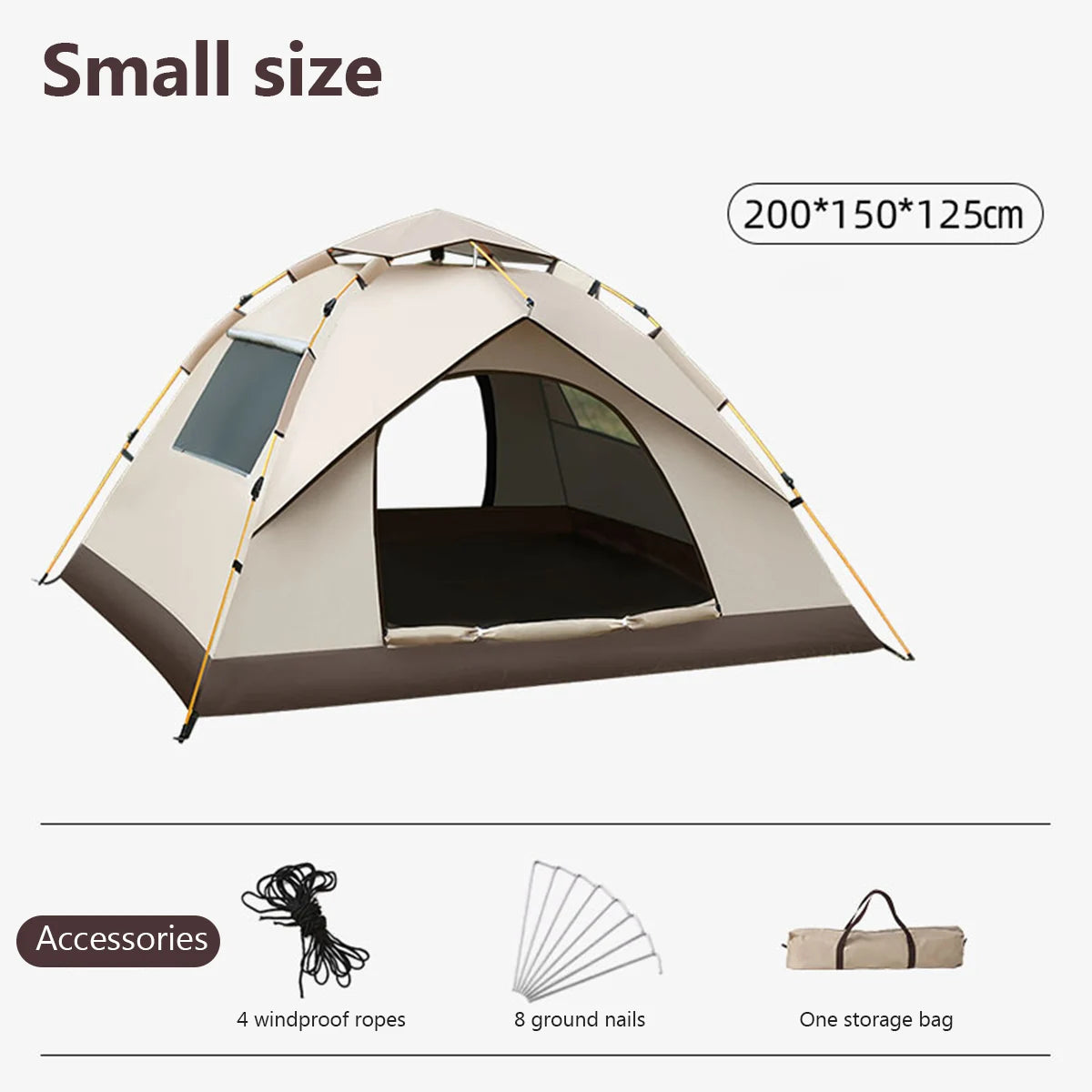 Outdoor Folding Camping Tent - Portable Waterproof