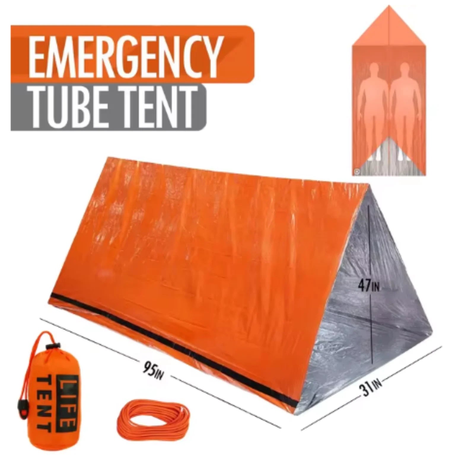 Two-Person Waterproof Thermal Survival Tent