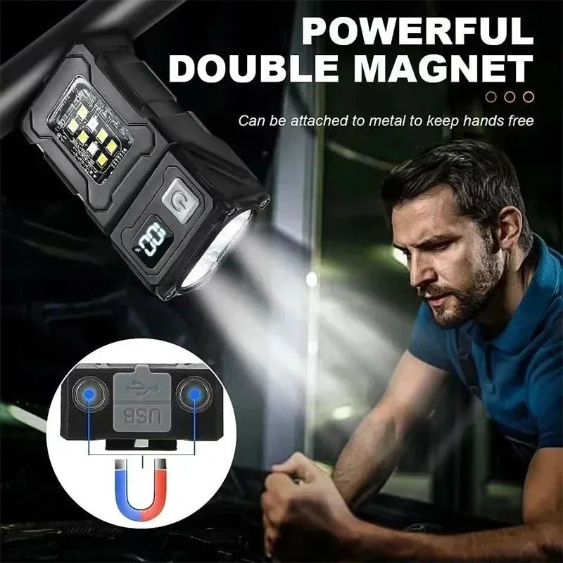 Multifunctional 2-in-1 Tactical EDC Flashlight