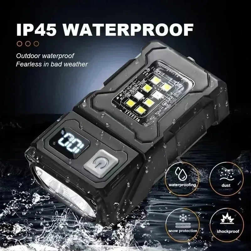 Multifunctional 2-in-1 Tactical EDC Flashlight
