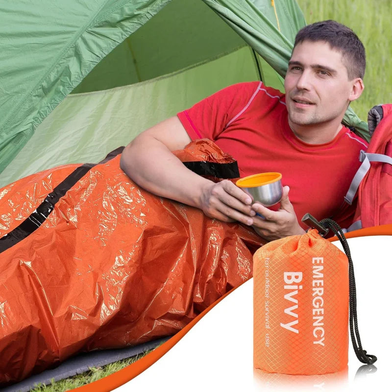 Emergency Sleeping Bag Survival Blanket Thermal For Camping