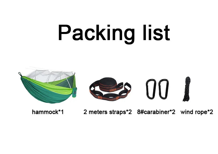 Portable Camping Hammock with Mosquito net