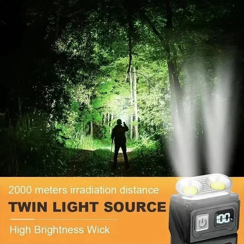 Multifunctional 2-in-1 Tactical EDC Flashlight