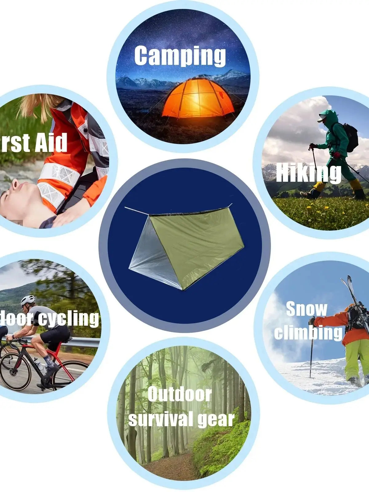 Two-Person Waterproof Thermal Survival Tent