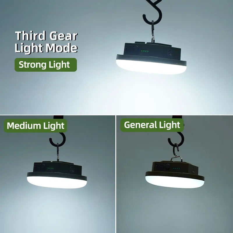 MOS LIGHTING Rechargeable LED Camping Lamp (MOS-14) with Power Bank Function