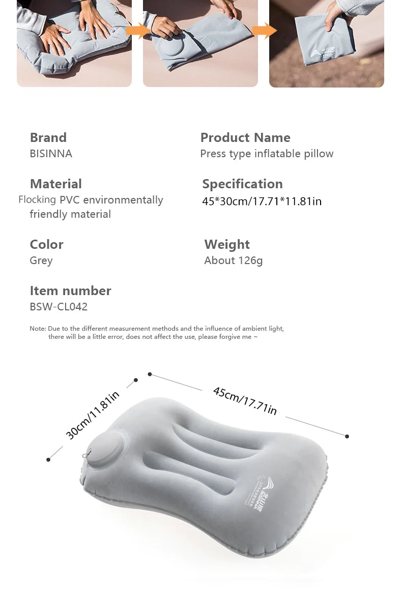 Ultra-Light Inflatable Pillow