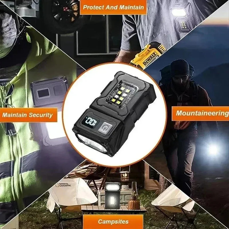 Multifunctional 2-in-1 Tactical EDC Flashlight