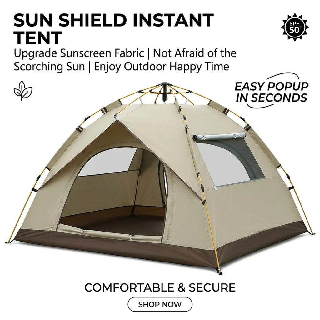 Outdoor Folding Camping Tent - Portable Waterproof